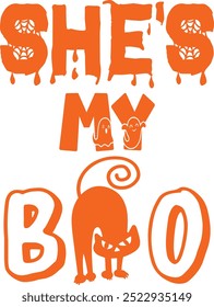 
Projeto de tipografia de Halloween. Impressão para camiseta, suéter, caneca, banner, cartaz etc.
