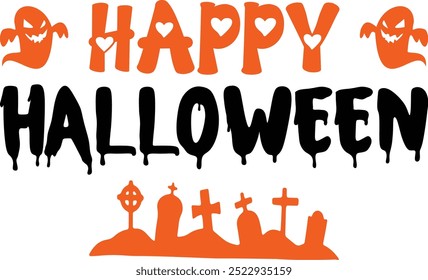 
Halloween Typography Design. Printing For Tshirt, Sweatshirt, Mug, Banner, Poster etc.
