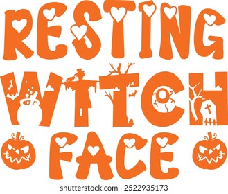 
Halloween Typography Design. Printing For Tshirt, Sweatshirt, Mug, Banner, Poster etc.
