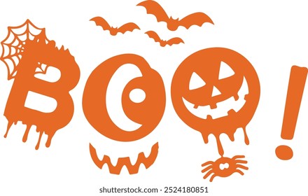 
Halloween Typography Design. Printing For Tshirt, Sweatshirt, Mug, Banner, Poster etc.