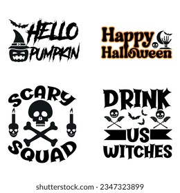 Halloween Typografie-Design, svg, Scary, Skull, Halloween-T-Shirt, Hexen, Horror, Albtraum, Geist, Vampire, Kürbis, Haus, Herbst, Spukt, Ball, Spinne, Watt, Eule, Zauberer, Heilbutt,