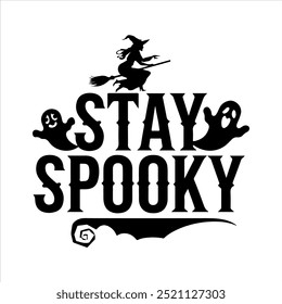 Halloween typography silhouette vector art