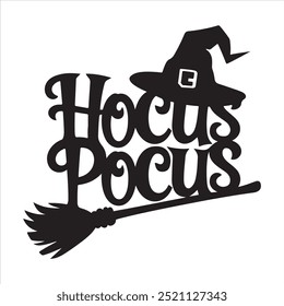Halloween typography silhouette vector art