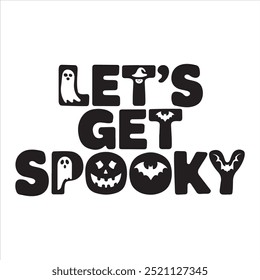 Halloween typography silhouette vector art
