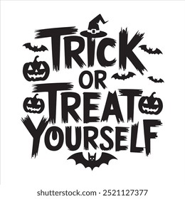 Halloween typography silhouette vector art