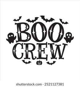 Halloween typography silhouette vector art