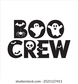Halloween typography silhouette vector art