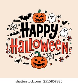 Halloween Typography with Spooky Elements