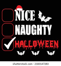 Halloween typography and t shirt design