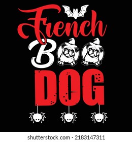 Halloween typography and t shirt design