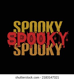 Halloween typography and t shirt design