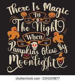 Halloween Typography t shirt design With custom vector 