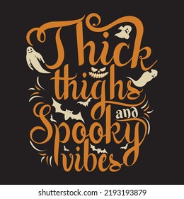 Halloween Typography t shirt design With custom vector 