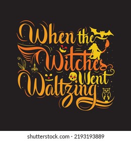 Halloween Typography t shirt design With custom vector 
