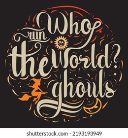 Halloween Typography t shirt design With custom vector 