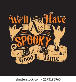 Halloween Typography t shirt design With custom vector 