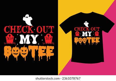Halloween typography t shirt design