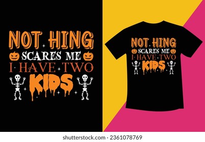 Halloween typography t shirt design