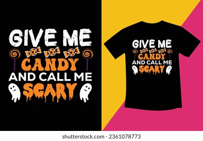 Halloween typography t shirt design