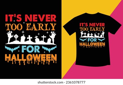 Halloween typography t shirt design