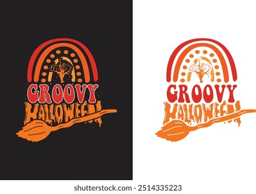 Halloween Typography  T shirt Design