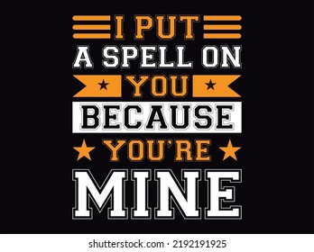 Halloween typography t-shirt  design  file