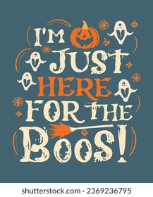 Halloween Typography T-shirt Design vintage Halloween T-shirt design