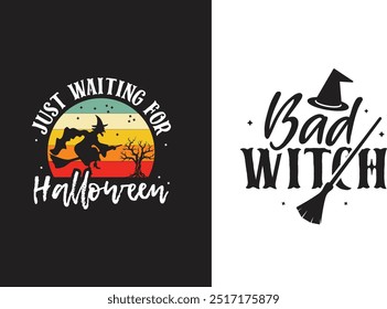 Halloween Typogrpahy T shirt Design