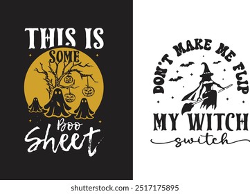 Halloween Typogrpahy T shirt Design