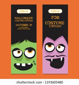Halloween vampire banners