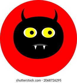 Halloween Vampire, Illustration, Vektorgrafik, auf weißem Hintergrund.