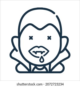 Icono de vampiros o dientes de Halloween