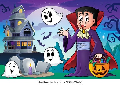 Halloween vampire theme image 5 - eps10 vector illustration.