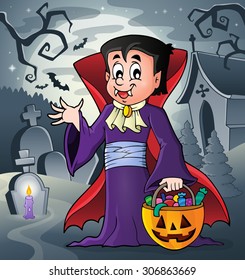 Halloween vampire theme image 6 - eps10 vector illustration.