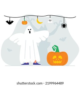 Halloween vector art illustration isolated background