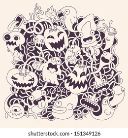 Halloween vector background