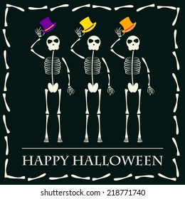 Halloween vector background with 