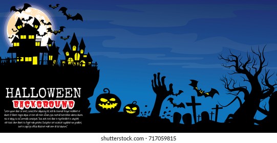 Halloween vector background.