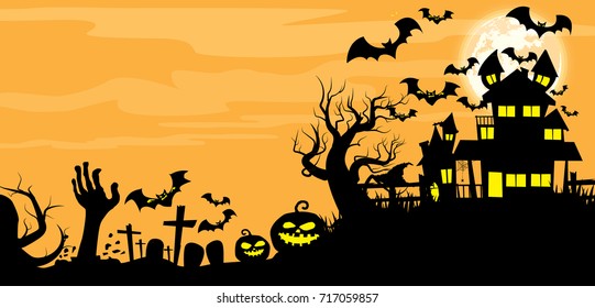 Halloween vector background.