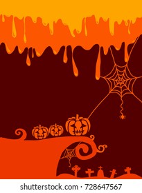 Halloween Vector Background.