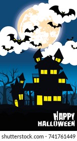 Halloween vector background.