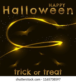 Halloween vector background Eps 10. Can use for party invitation, greeting card, banner, logo, poster, web.