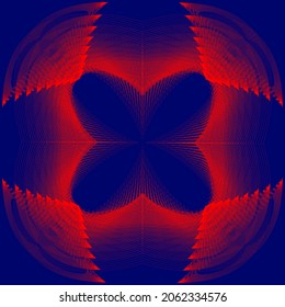 Halloween vector background, red on blue background