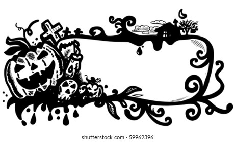 halloween vector banner