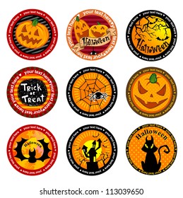  Halloween Vector banners or drink coasters.