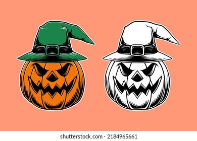 Halloween vector bundle design set