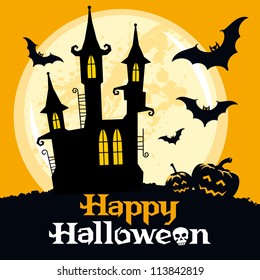Halloween vector card