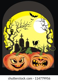 Halloween vector card