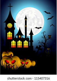 Halloween vector card