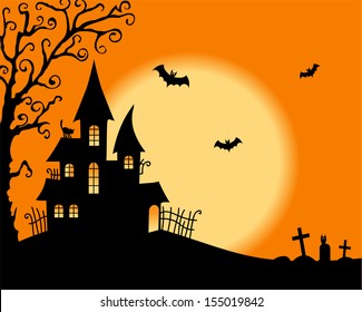 Halloween vector card